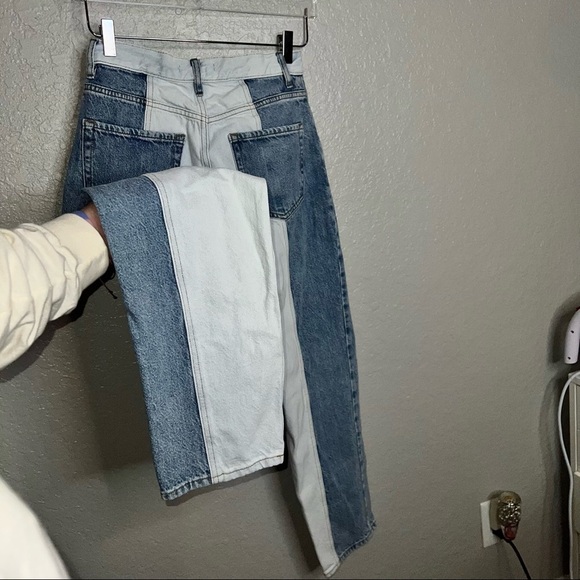 PacSun Two-Toned High Rise Straight Jeans - Picture 6 of 10